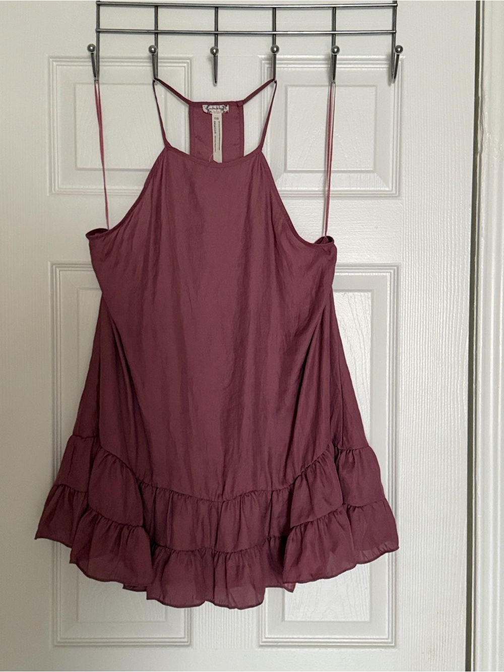 Free People Rose Mauve Halter Midi Dress